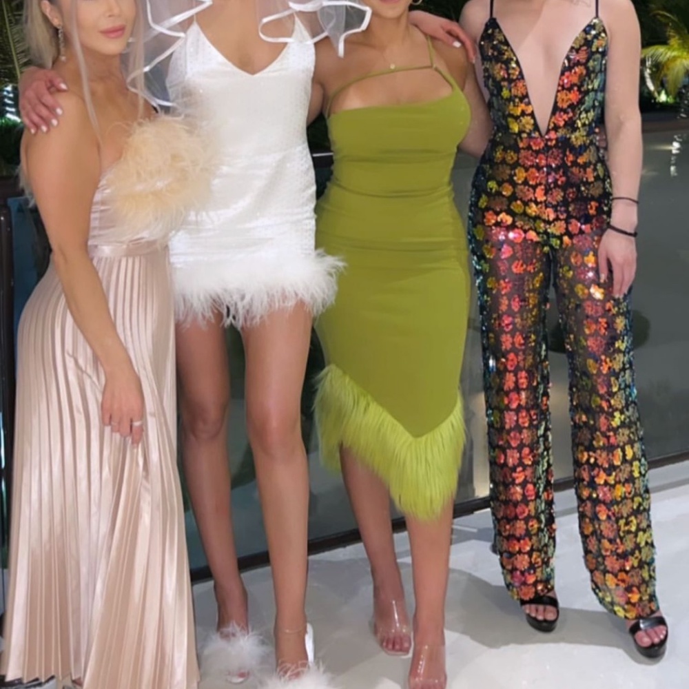 Akira Sequin Jumpsuit - Metallic Multi-color